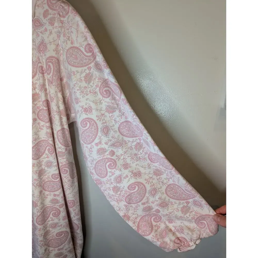 Laura Ashley Petal Pink Cotton Traditional Nightgown Sleep Romantic Cozy XL - Picture 5 of 8